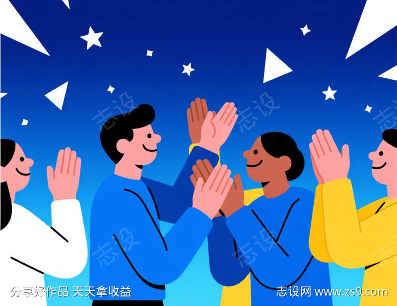 极简人物插画设计