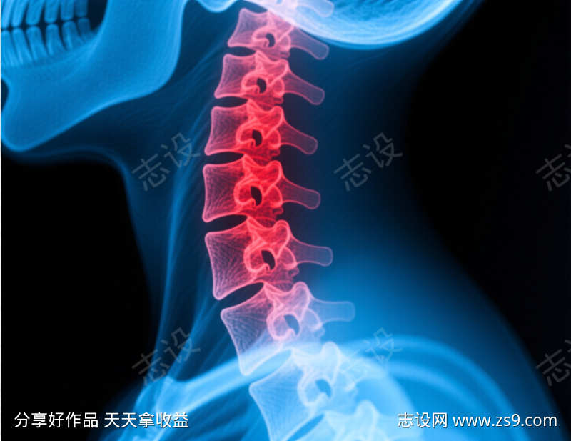 人体脊椎医疗X光片