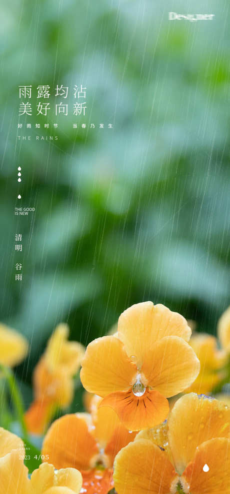 清明谷雨节气海报24节气_源文件下载_PSD格式_1797X3856像素-下雨,开花,24节气,海报,节气,谷雨,清明-作品编号:2023030117272280-设计素材-www.shejisc.cn