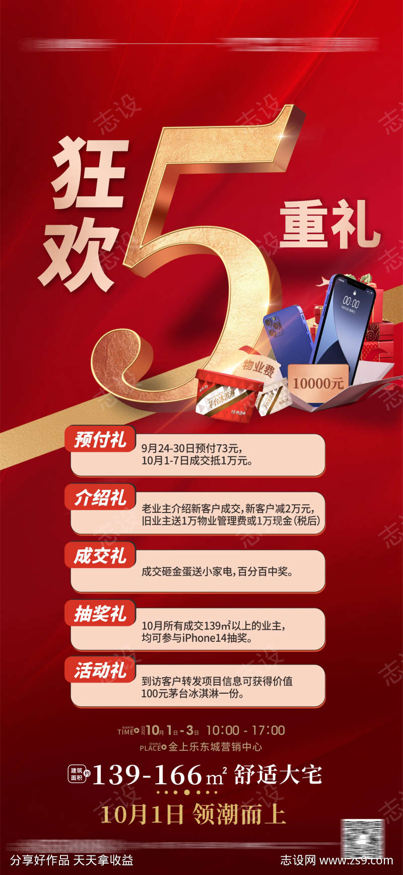 5重礼 家电抽奖 iPhone抽奖