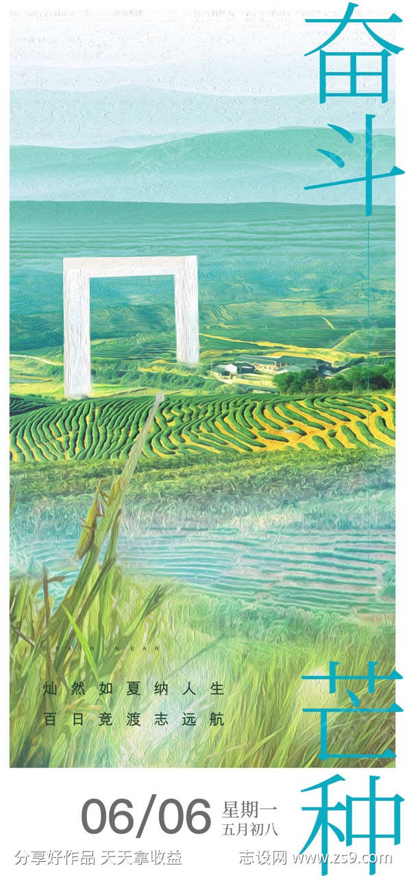 地产芒种海报