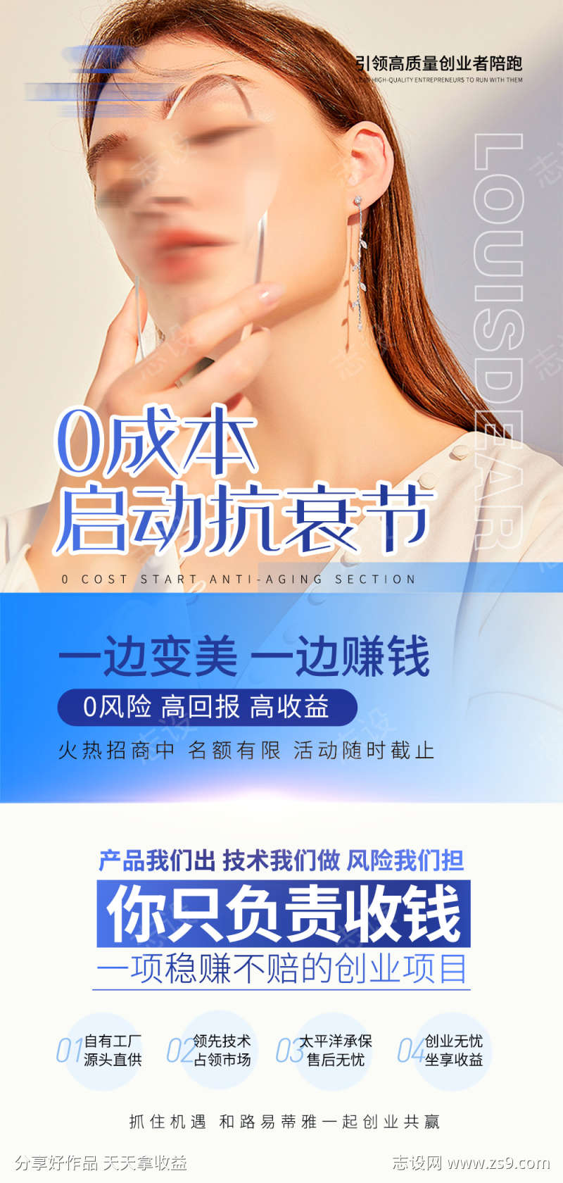 美业招商加盟海报