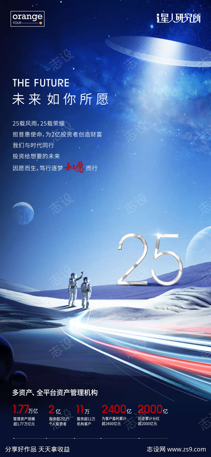 仰望星河数字海报