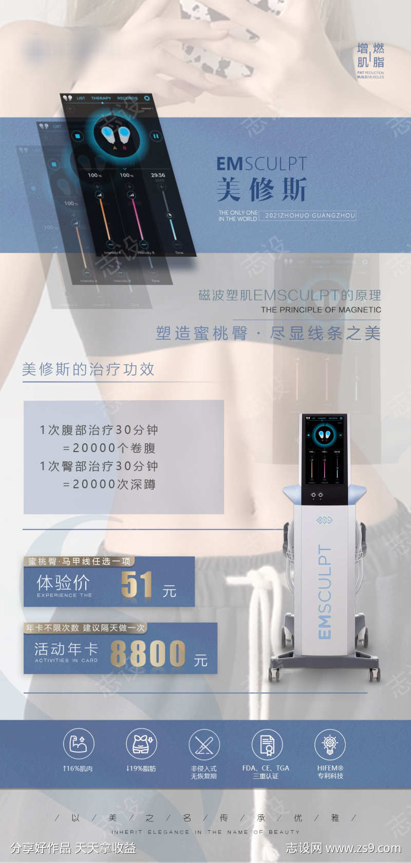 医美仪器价格活动海报