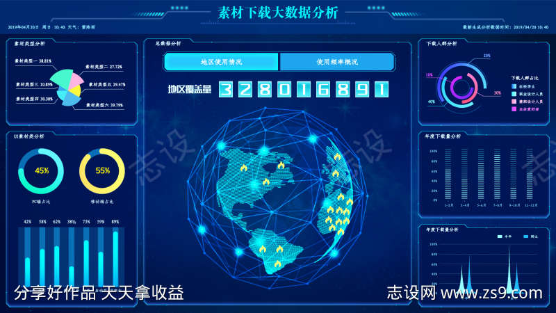 素材下载大数据分析UI设计