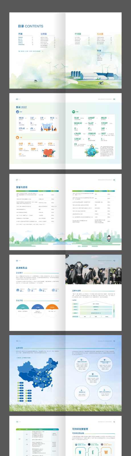 绿色奶制品环保乳业企业宣传画册_源文件下载_AI格式_2245X29624像素-画册,企业,乳业,环保,奶制品,绿色-作品编号:2024011110418598-设计素材-www.shejisc.cn