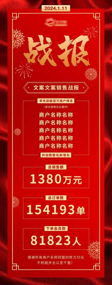 大促销售战报_源文件下载_PSD格式_1242X3163像素-销售,战报,大促,喜报,会员,订单-作品编号:2024012911182519-设计素材-www.shejisc.cn