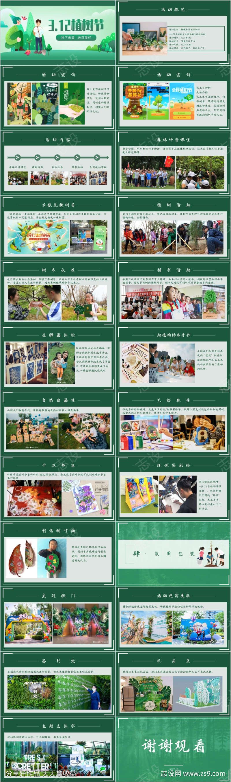 地产312植树节主题活动方案PPT