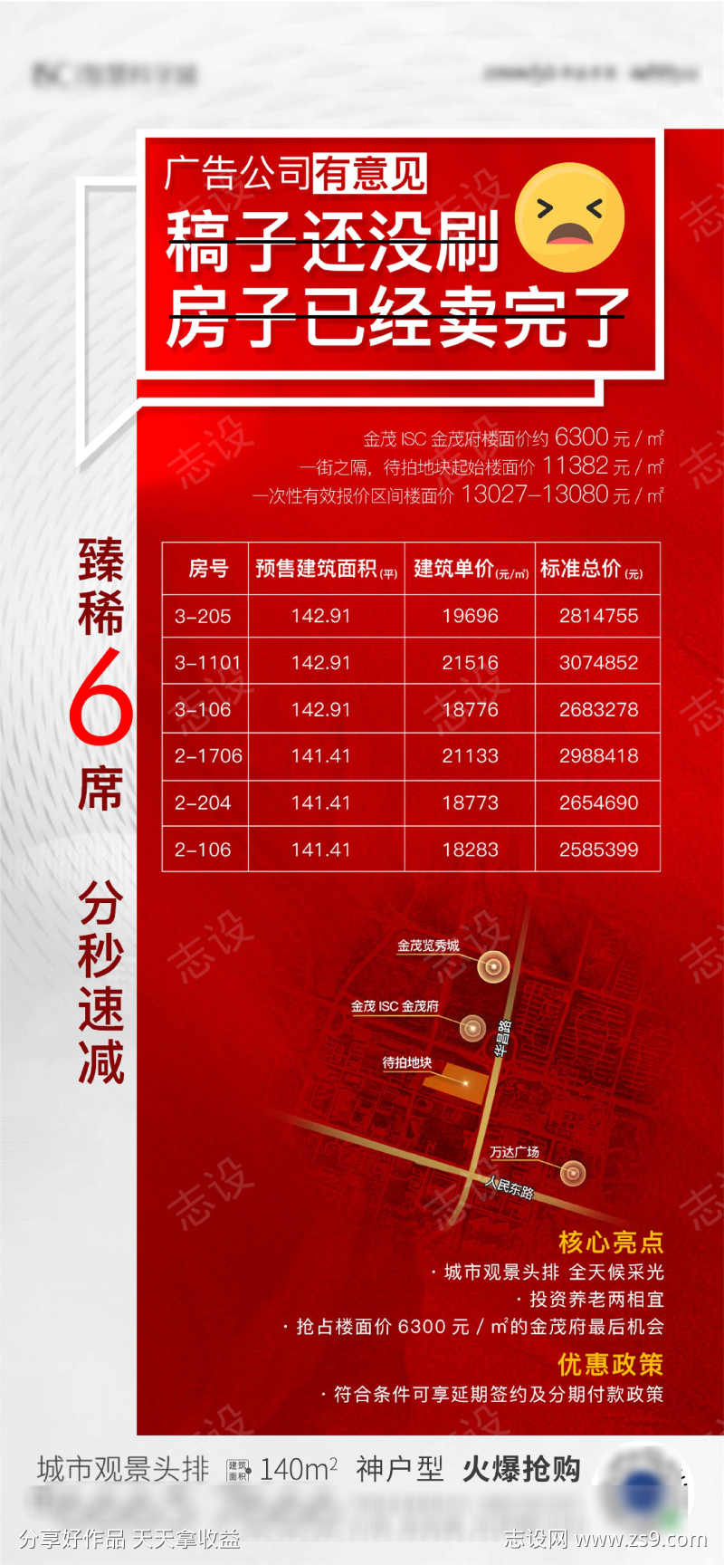 热销房源特价房海报