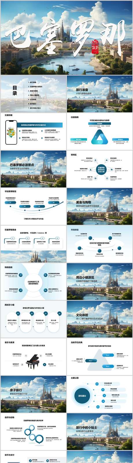 巴塞罗那自由行旅游攻略PPT_源文件下载_其他格式格式_1212X4446像素-指南,攻略,旅游,自由行,巴塞罗那,PPT-作品编号:2024041123004343-设计素材-www.shejisc.cn