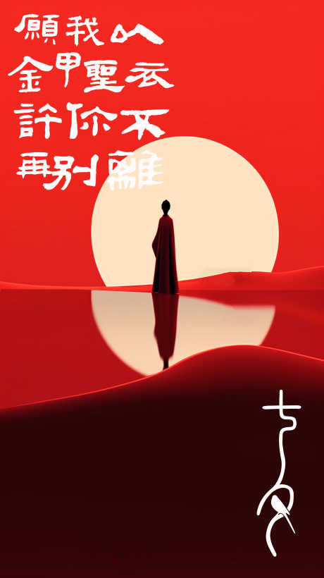 七夕极简红色海报_源文件下载_1900X3388像素-背影,大话西游,沙漠,夕阳,红色,极简,七夕-作品编号:2024041112416950-设计素材-www.shejisc.cn