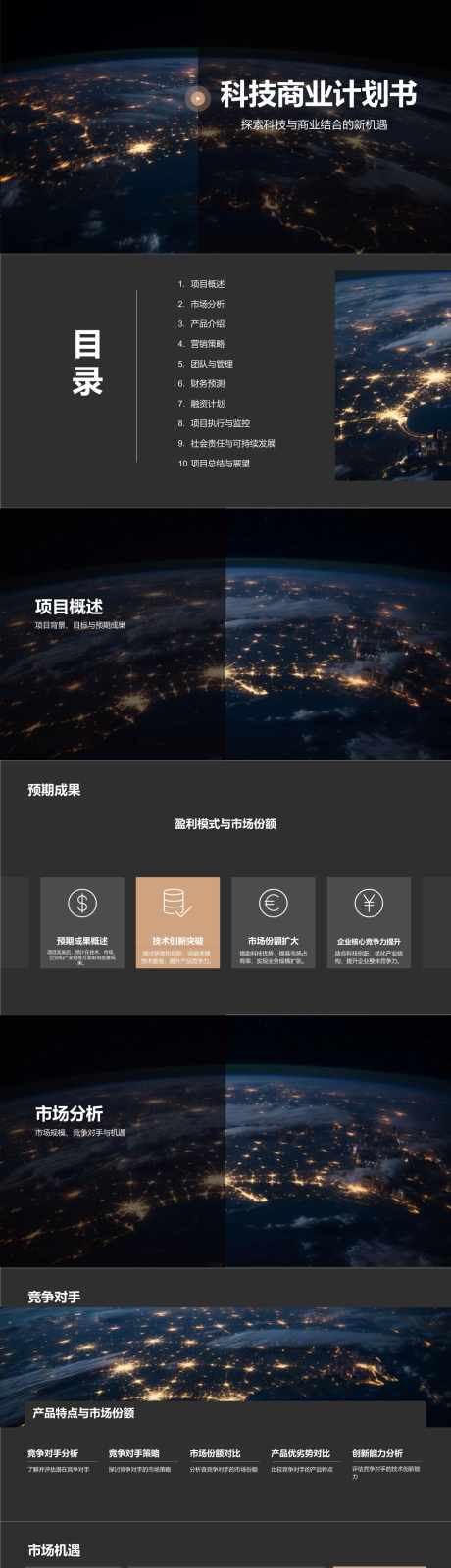 科技商业计划书PPT_源文件下载_其他格式格式_1280X21600像素-项目,管理,营销,分析,市场,融资,计划书,商业,科技,PPT-作品编号:2024041218331987-志设-zs9.com