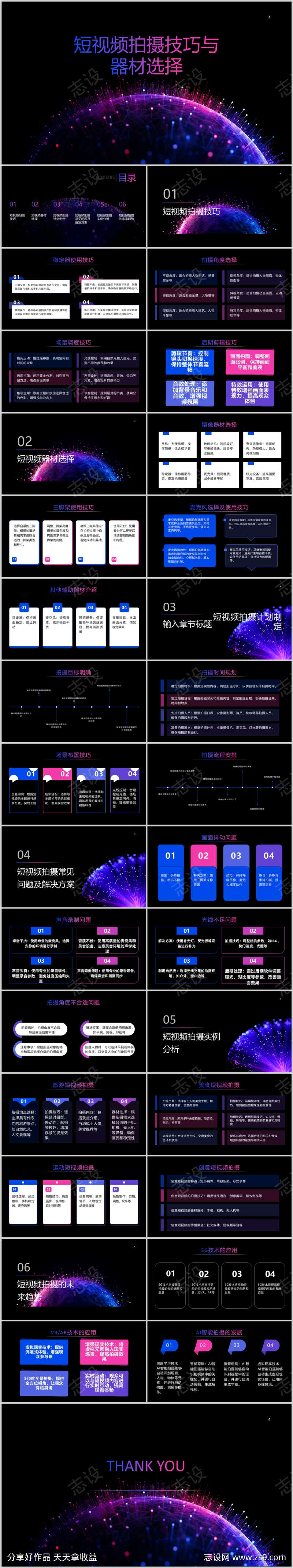 短视频拍摄技巧与器材选择PPT