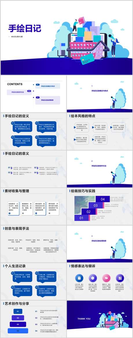 手绘日记PPT_源文件下载_其他格式格式_1212X3079像素-特点,风格,场景,创作,日记,手绘,PPT-作品编号:2024041512028671-设计素材-www.shejisc.cn