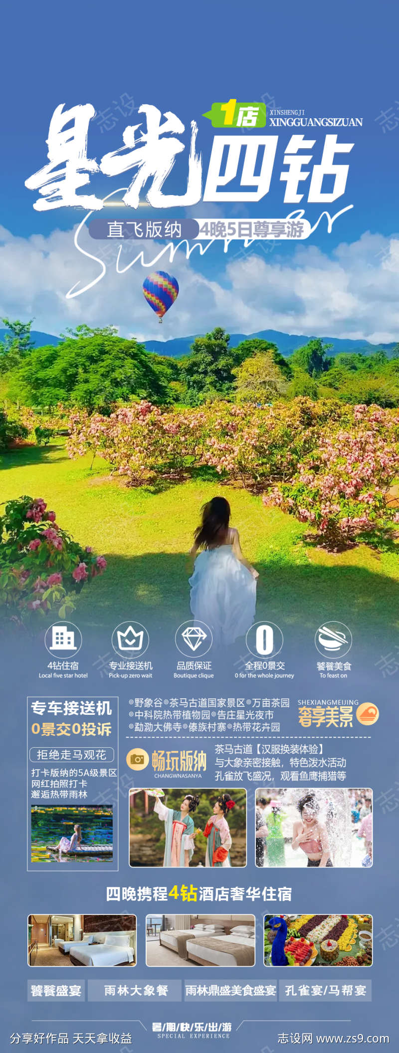 版纳旅游海报