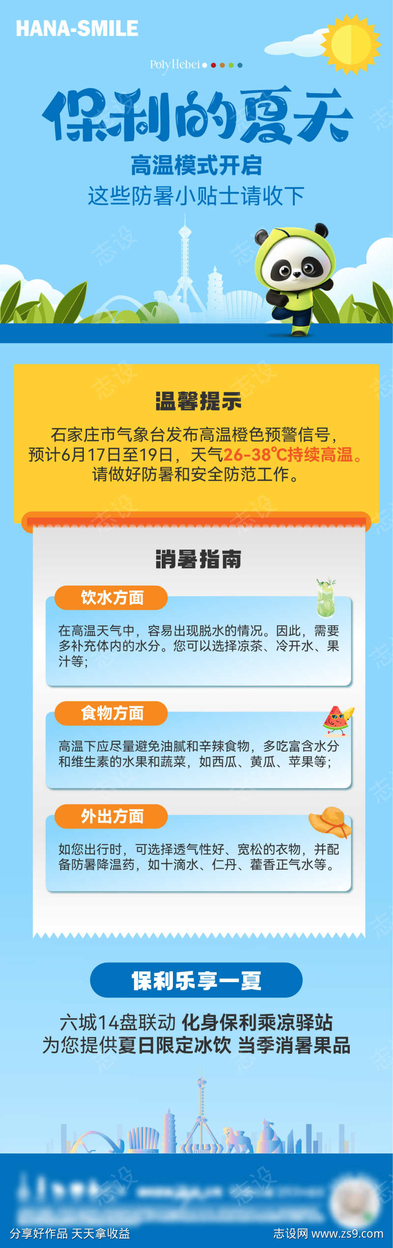 高温提示长图