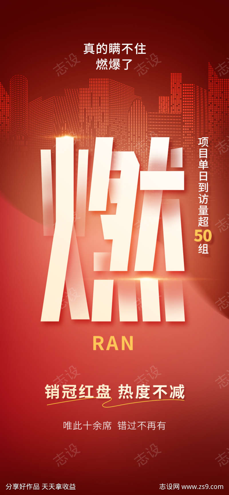 地产大卖特价促销热卖热销住宅海报