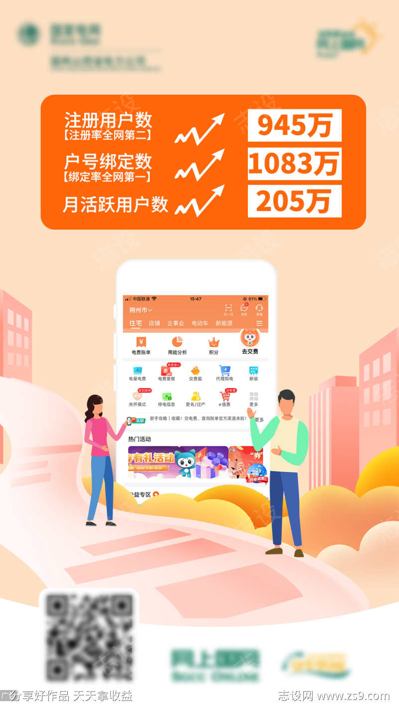 APP注册业绩海报