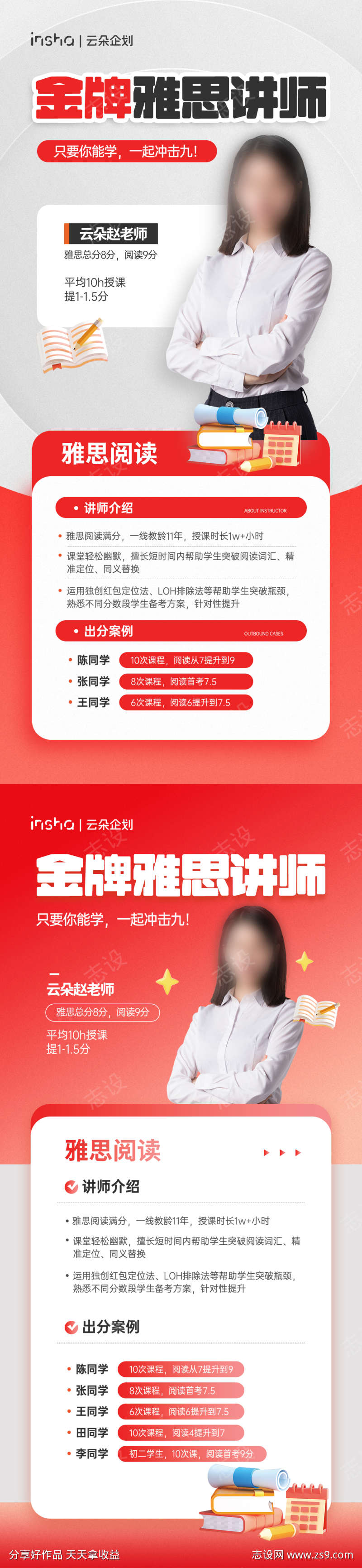 考研复试雅思英语课程老师介绍海报