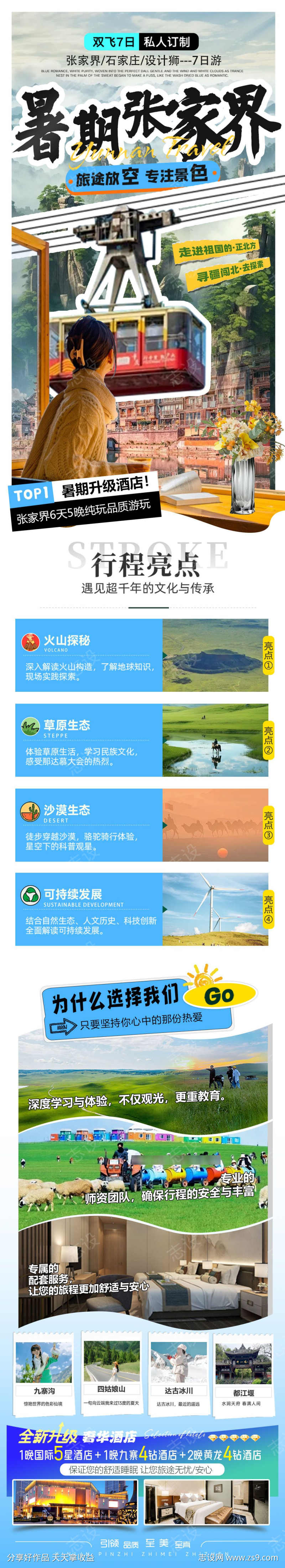 暑期旅游出行活动海报