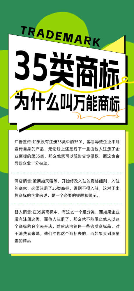 解析35类商标重要性_源文件下载_PSD格式_1125X2436像素-知识,产权,商标,科普,企业,公司,品牌-作品编号:2024071811015614-设计素材-www.shejisc.cn