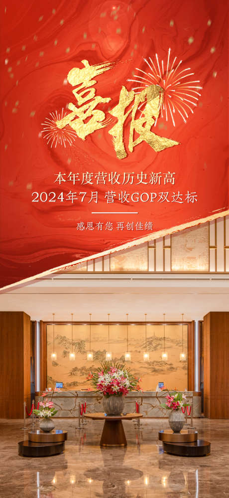 达标喜报海报_源文件下载_PSD格式_1800X3910像素-庆祝,销售,酒店,恭贺,海报,红色,喜报-作品编号:2024080110005182-设计素材-www.shejisc.cn