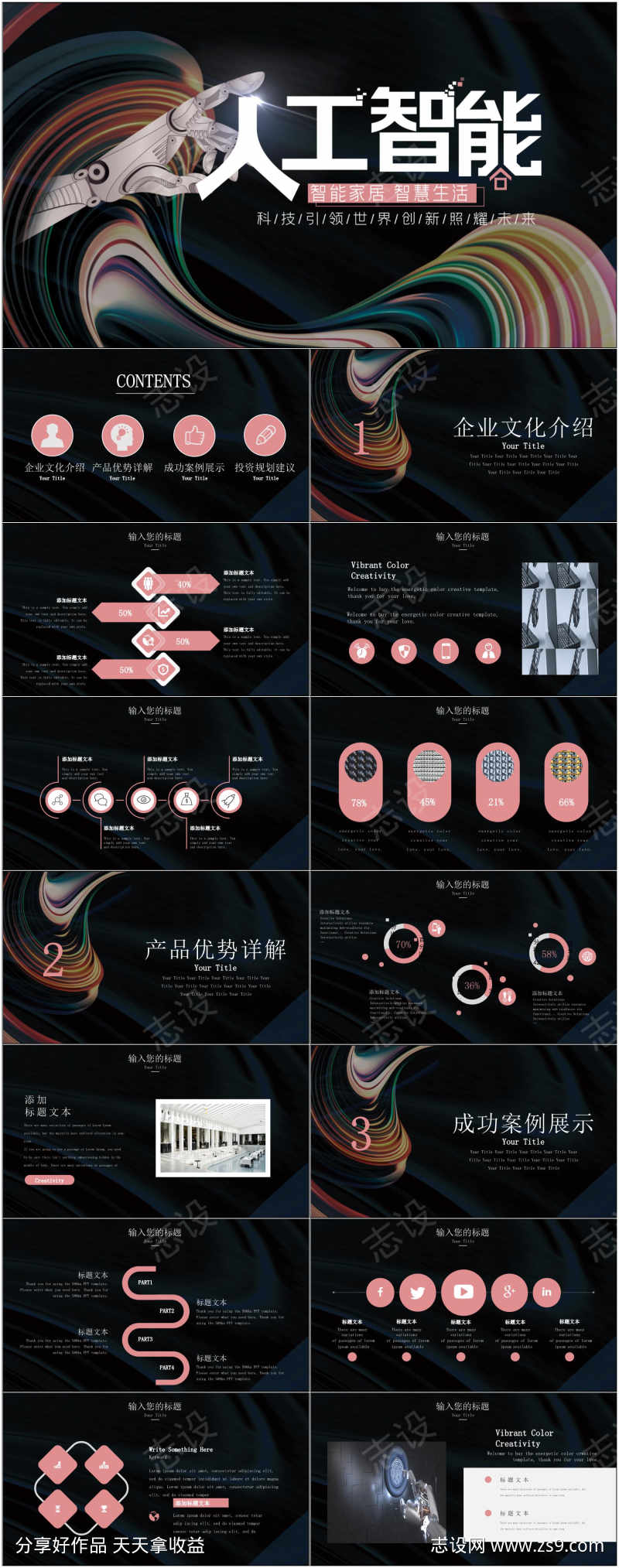 科技感智能ppt