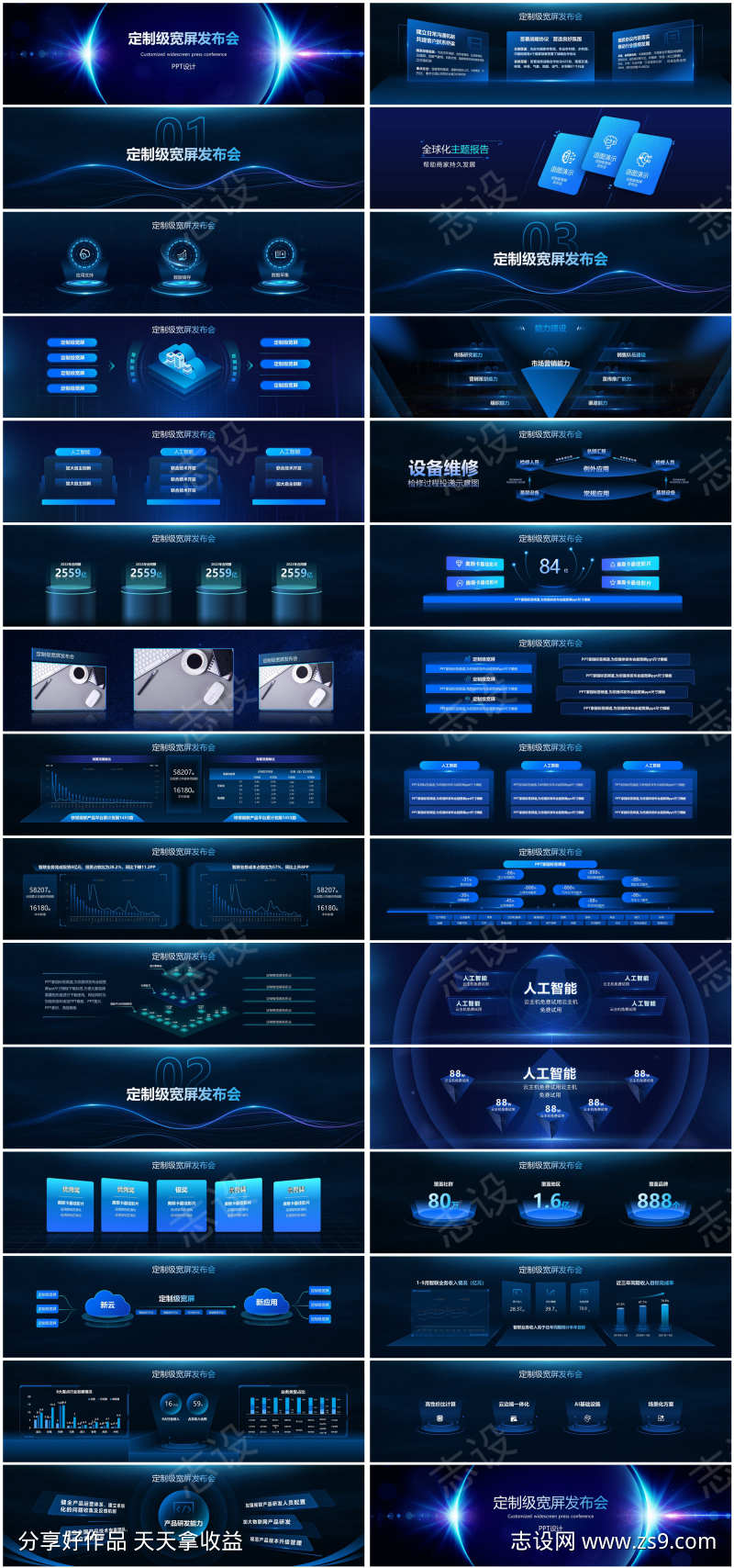 宽屏科技风PPT