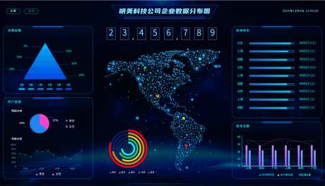 企业数据可视化大屏_源文件下载_PSD格式_1920X1080像素-大屏,数据,可视化,企业,科技,地图,图表-作品编号:2024081209115464-设计素材-www.shejisc.cn