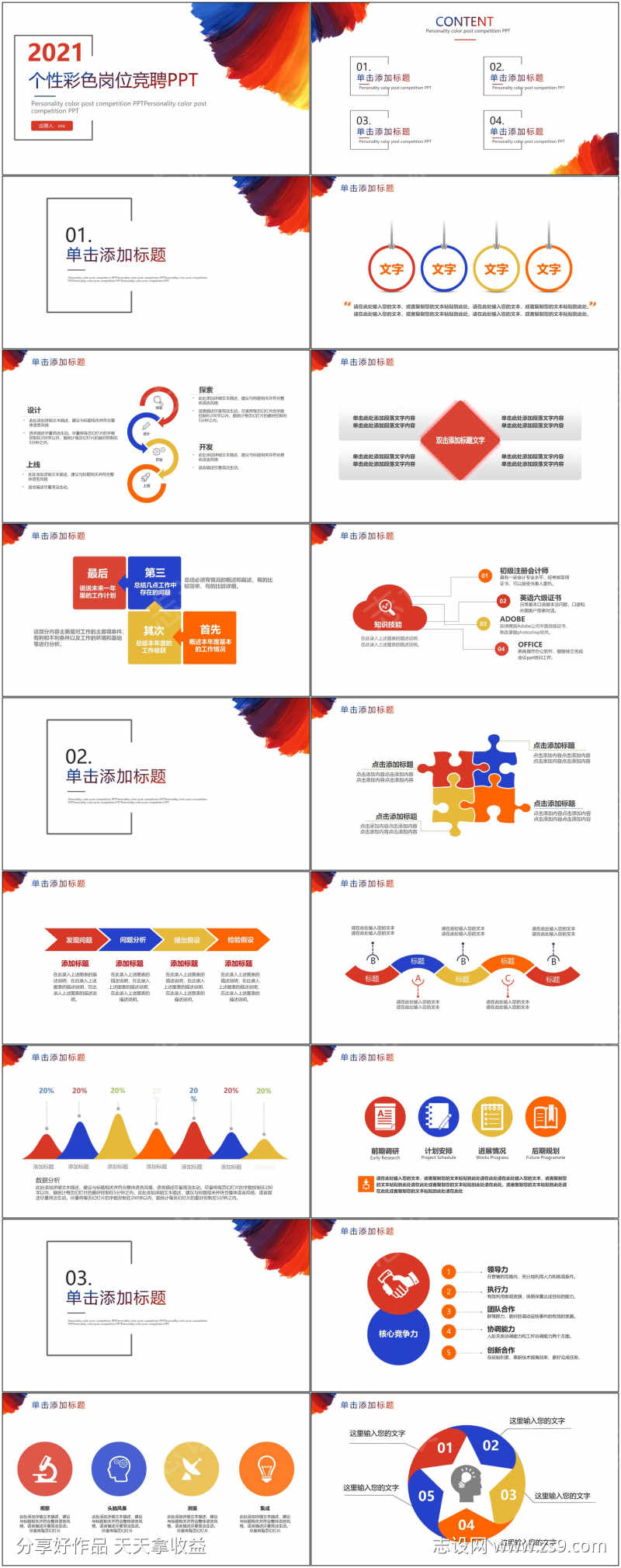 岗位竞聘通用ppt