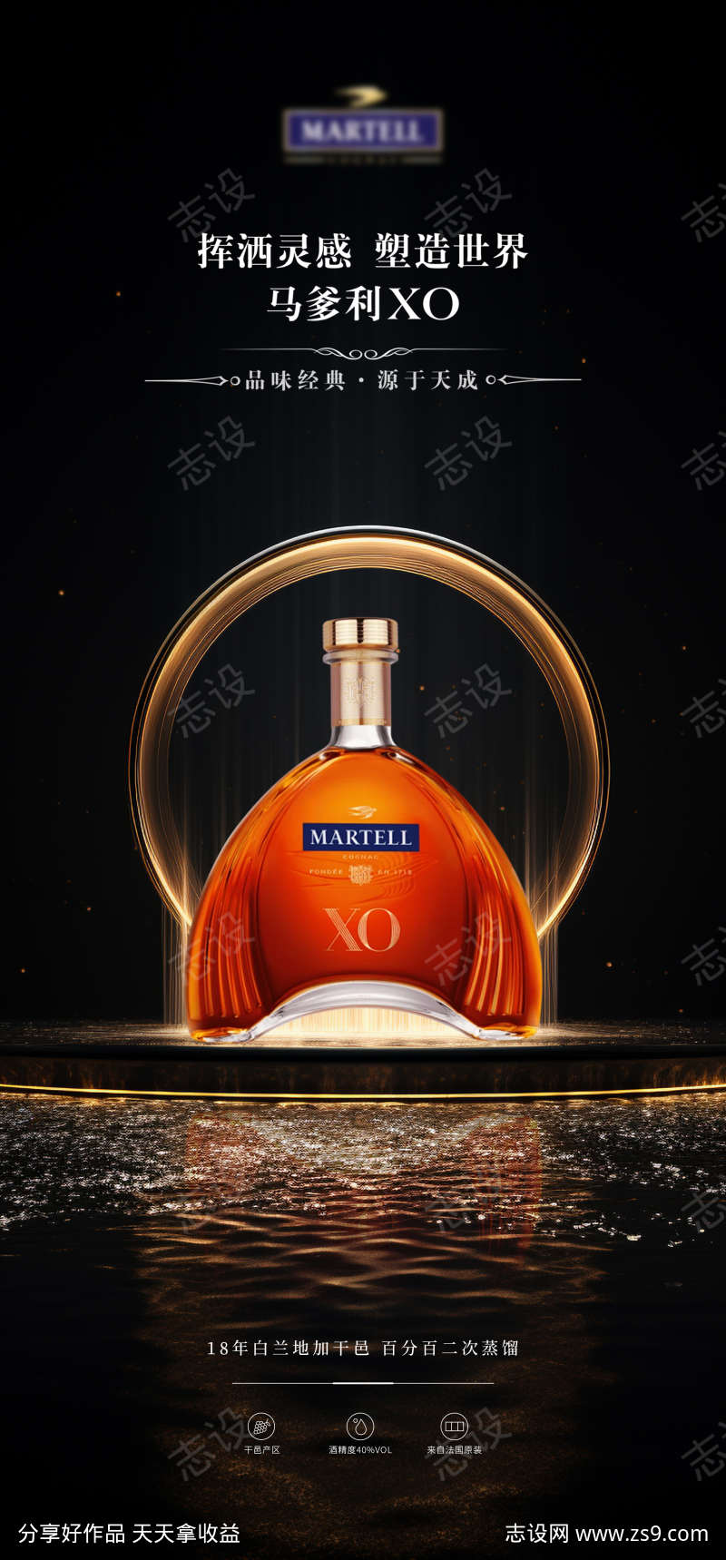 高端洋酒XO宣传海报
