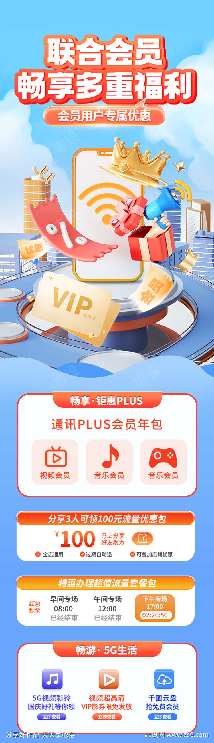 C4D会员VIP长图