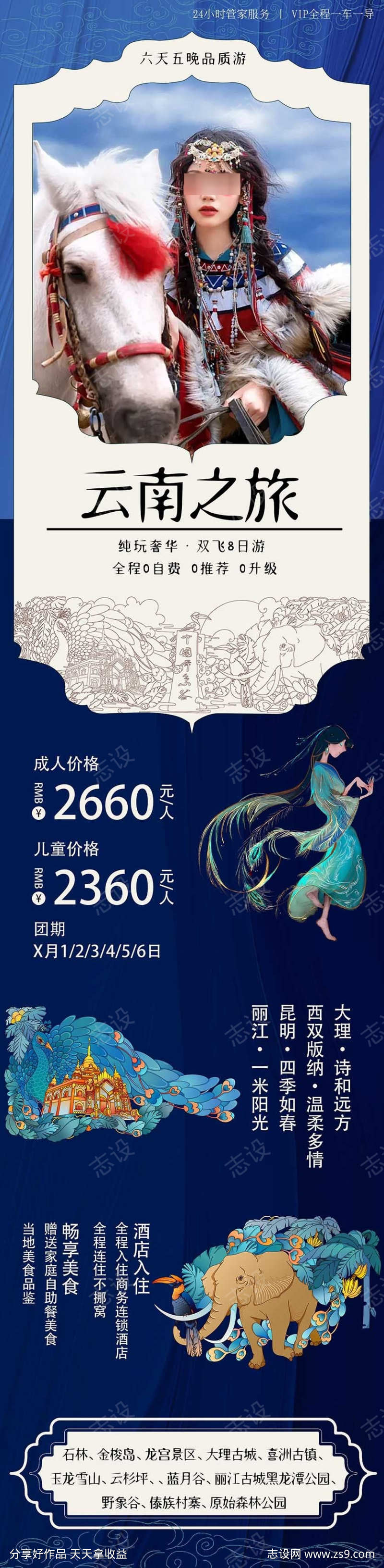 中国云南旅游海报