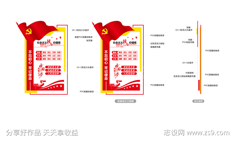 社会主义核心价值观党建文化墙