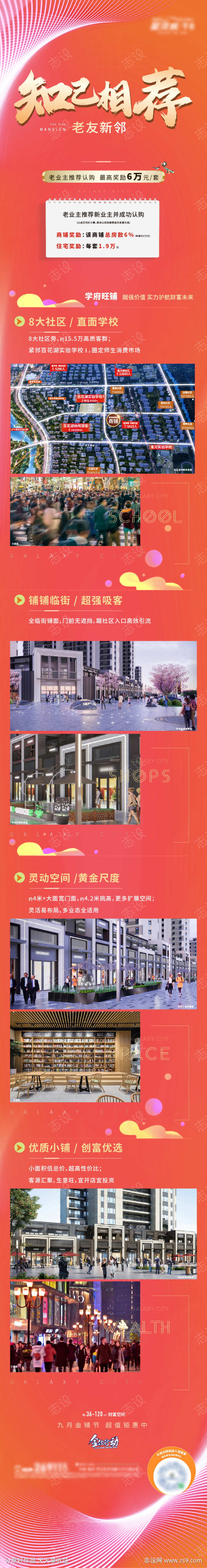 地产商铺价值老带新长图