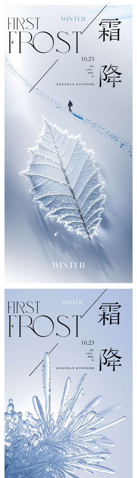 霜降节气海报_源文件下载_PSD格式_800X3338像素-冬天,冰花,节气-作品编号:2024101613257741-志设-zs9.com