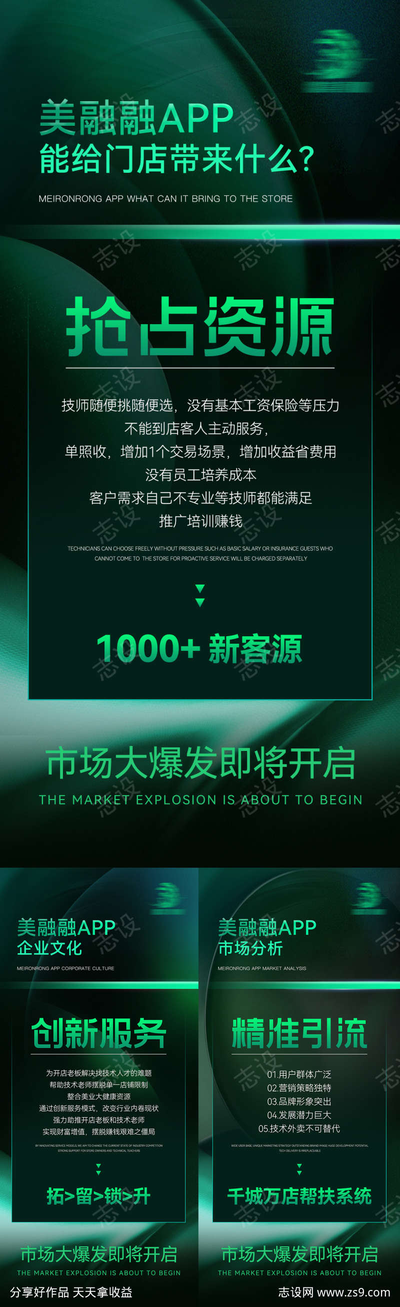 美业招商造势海报