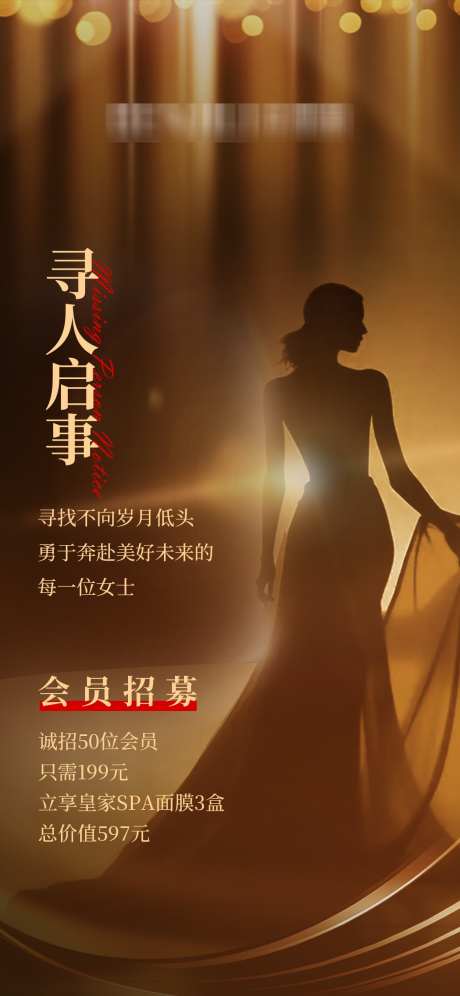 寻人启事海报_源文件下载_PSD格式_1125X2436像素-女人,奢华,海报-作品编号:2024102315515549-志设-zs9.com
