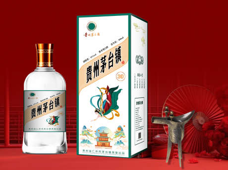 贵州茅台镇白酒产品包装盒设计_源文件下载_30格式_5000X3714像素-产品,白酒,茅台镇-作品编号:2024102809497032-志设-zs9.com