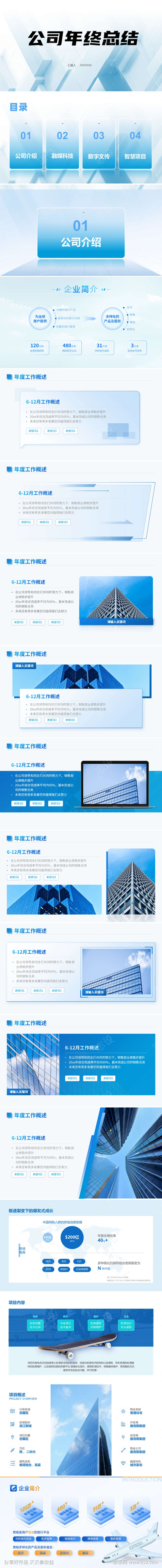 公司年终总结项目汇报PPT
