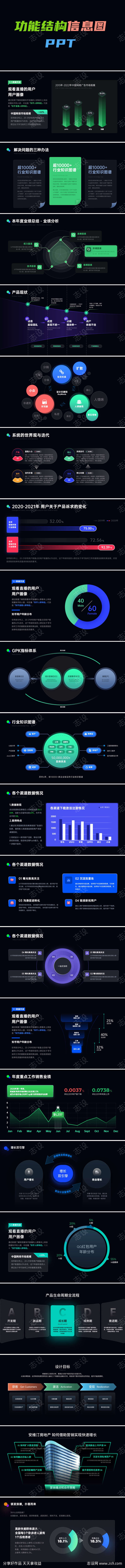 功能结构图信息图PPT