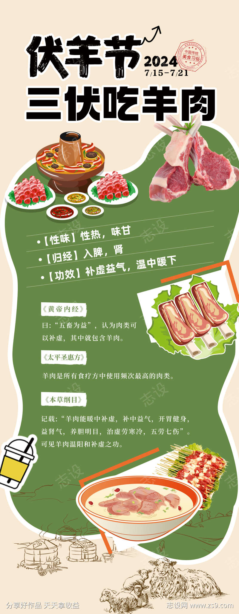 三伏吃羊肉