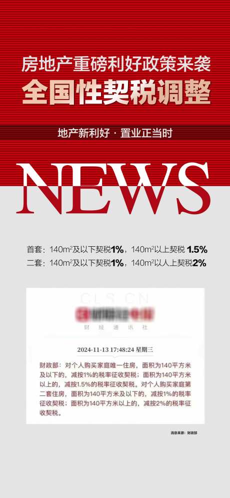 地产重磅利好全国性契税调整红金海报_源文件下载_PSD格式_2126X4598像素-海报,契税,调整,全国性,重磅,利好,地产,置业,地产-作品编号:2024111813167170-志设-zs9.com