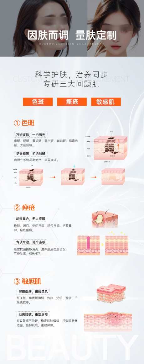 皮肤护肤三大问题海报_源文件下载_23,22格式_1080X2726像素-痤疮,色斑,肌肤问题-作品编号:2024112109585843-志设-zs9.com