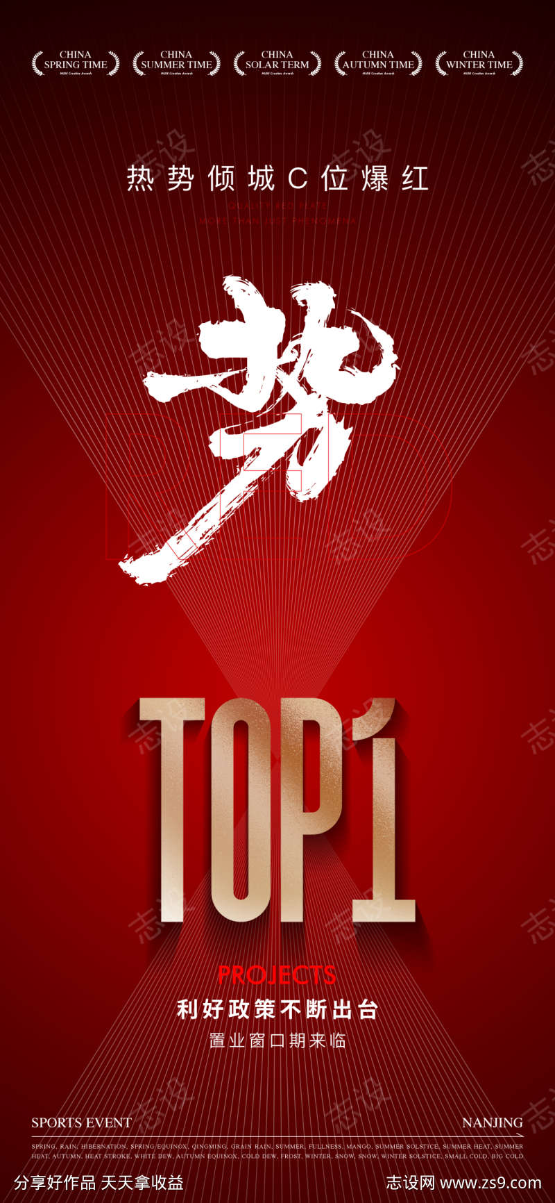 地产top1热销书法