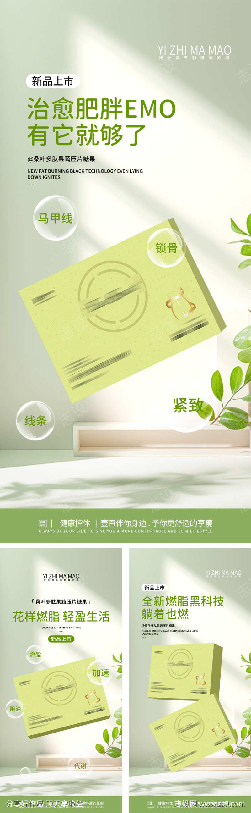 减肥产品介绍海报