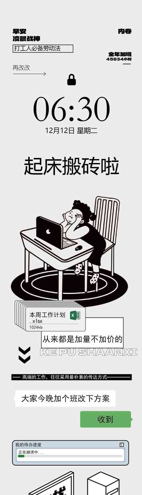 加班打工人长图文_源文件下载_AI格式_900X10007像素-打工人,劳动法,加班,海报,科普,搬砖,工作,企业-作品编号:2024112411008015-志设-zs9.com