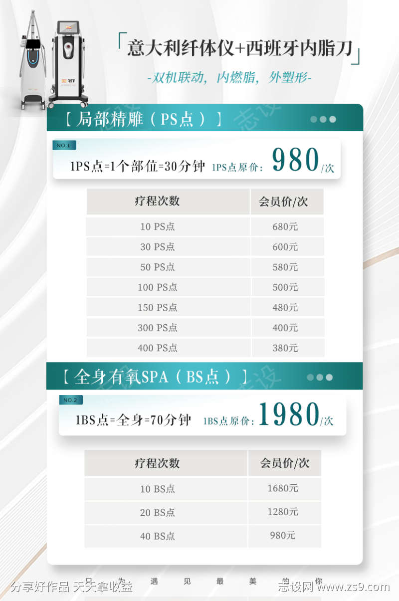 医美项目台卡