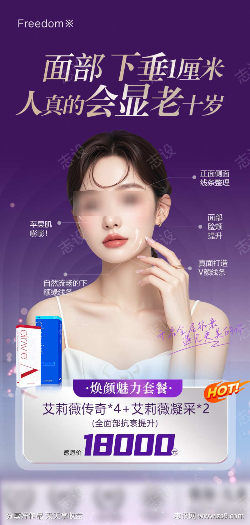 医美焕颜魅力海报