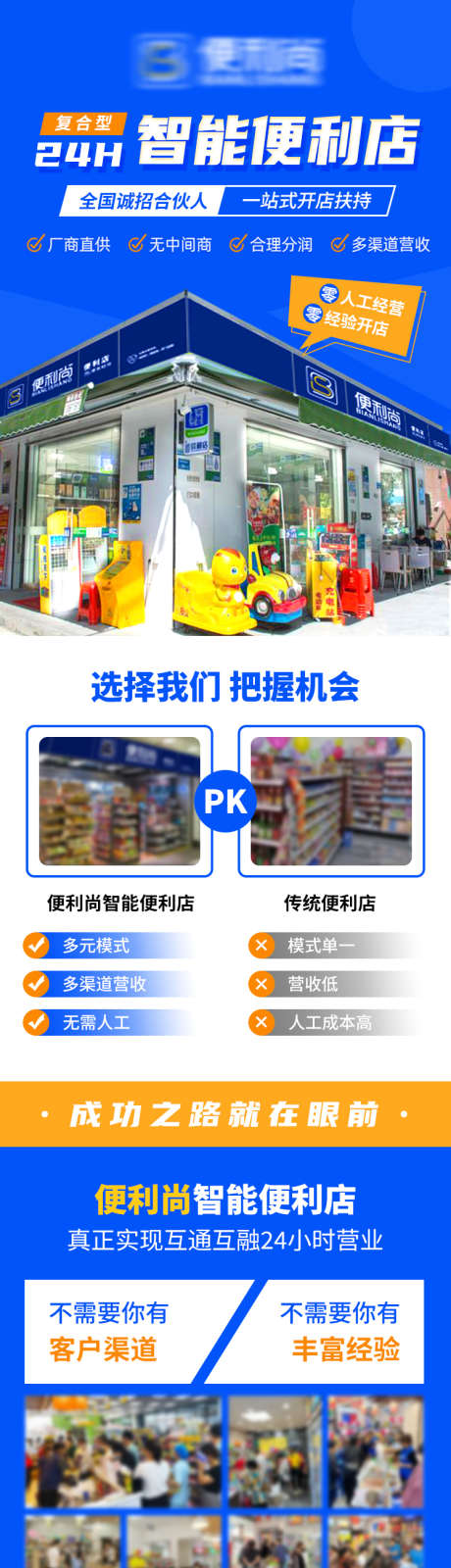 智能便利店招商加盟落地页_源文件下载_PSD格式_750X5403像素-信息流,长图,加盟,落地页,招商,便利店,智能,生活,创业-作品编号:2024120213525451-志设-zs9.com